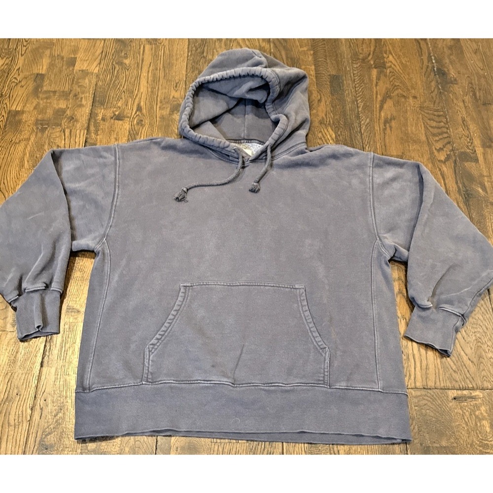TNA CozyAF Fleece Hoodie Unisex Washed Black Cropped Size 2 Medium Aritzia EUC